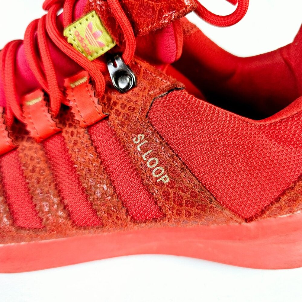 Adidas Sl Loop Runner True Red Reptile Yellow Tab… - image 3